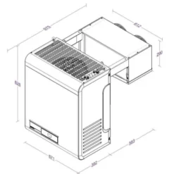 Groupe Frigorifique Positif 21-36,7 m3 avec Connexion en Ligne - Combisteel