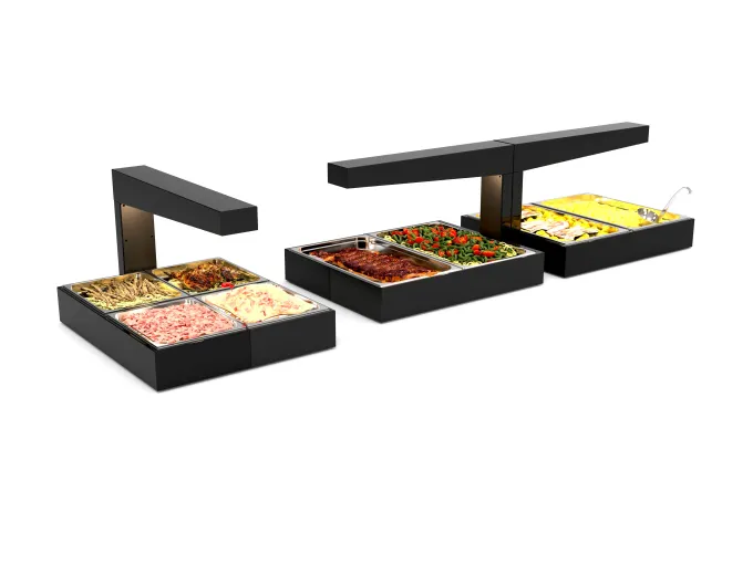 Halogènes chauffant en céramiques - bras pliant - 600W - base en verre - SAYL