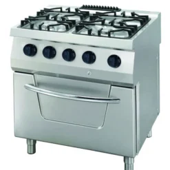 Heavy Duty Cuisinière - 4 Brûleurs - Double - Prof. 70 cm - 31 kW - Maxima