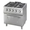 Heavy Duty Cuisinière - 4 Brûleurs - Double - Prof. 70 cm - 37 kW - Maxima