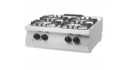 Heavy Duty Cuisinière - 4 Brûleurs - Double - Prof. 70 cm - 30 kW - Gaz - Maxima