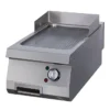 Heavy Duty Plaque de Gril - Chrome Rainuré - Simple - Prof. 70 cm - Maxima