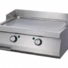 Heavy Duty Plaque de Gril - Chrome Lisse - Double - Prof. 70 cm - Gaz - Maxima