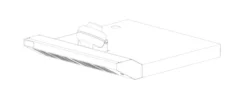 Hotte avec Système Aspiration Intégré pour Fours TS 4 et TR 4/44/4H - Resto Italia