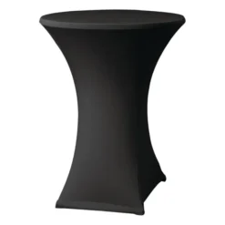 Housse de table extensible noire D2 Samba pour mange-debout