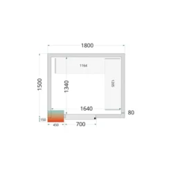 Kit de Système de Rayonnage pour Chambre Froide modèle CRPF1815 - Tefcold
