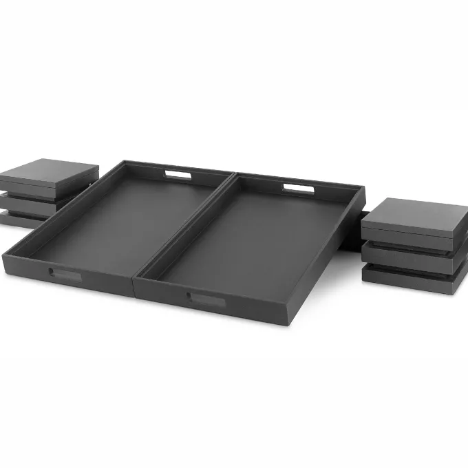 Kit Présentoir Buffet Cubic® avec 2 Plateaux 60 x 40 cm - Pujadas