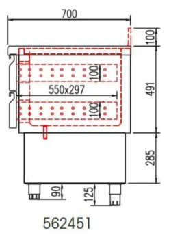 Kit 2 Tiroirs pour Meuble 700 MF et Saladettes - Coreco