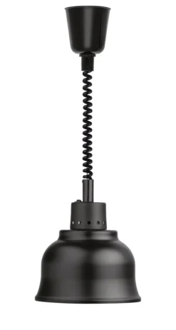 Lampe chauffante classique noire anodisée cordon extensible jusqu'à 175 centimètres - Pujadas
