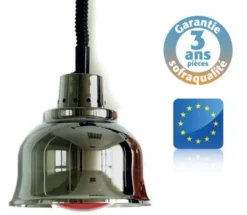 Lampe chauffante suspendue chromée - Infra-rouge - Prestige - Sofraca