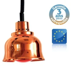 Lampe chauffante suspendue cuivrée rouge - Infra-rouge - Prestige - Sofraca