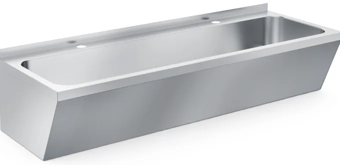 Lavabo Double en Acier Inoxydable L 1200 mm - Combisteel