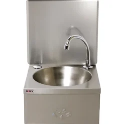 Lavabo Lave Mains Inox Commande au Genou - Basix