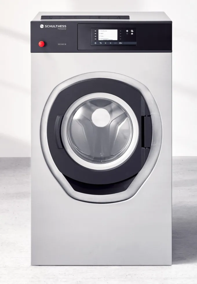 Lave-linge industriel electrique à cuve suspendue 14kg - Schultess