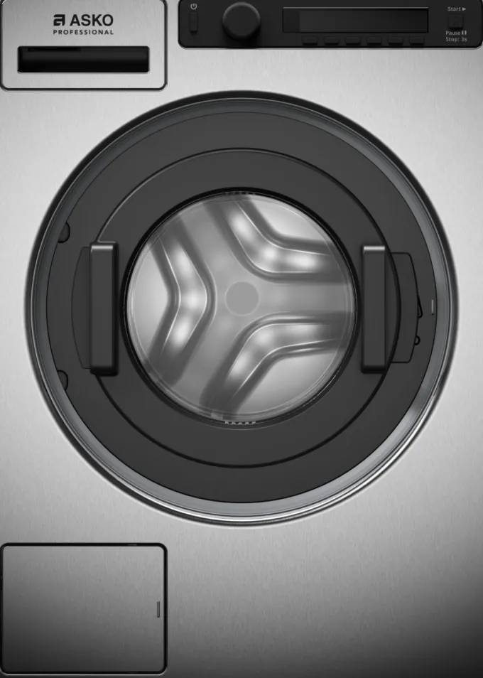 Lave-linge professionnel Inox 6.5 kg - Vanne de vidange- Asko