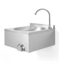 Lave-mains avec co mmande genou 400x400x(H)450 mm - Hendi