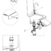 LAVE-MAINS INOX ADOSSE AVEC PANNEAU BASCULANT-L2G