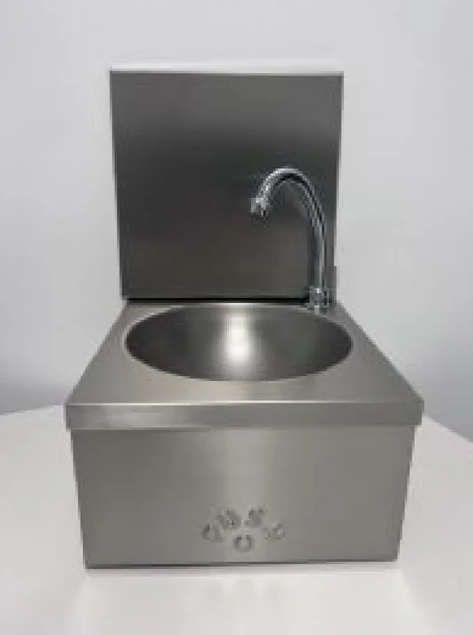 Lave-Mains Inox Cuve Ronde Ø 255 mm avec Dosseret - L2G