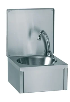 Lave-mains inox mural avec dosseret -Nosem