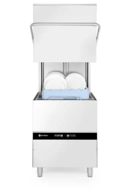 Lave-Vaisselle à Capot Gamme Kitchen Line Doseur Détergent et Pompe de Vidange - Hendi