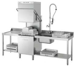Lave vaisselle à capot professionnel panier 500X500 mm - 4 Programmes - Bartscher