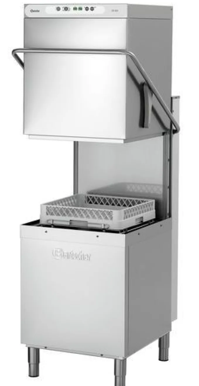 Lave vaisselle à capot professionnel panier 500X500 mm - 4 Programmes - Bartscher