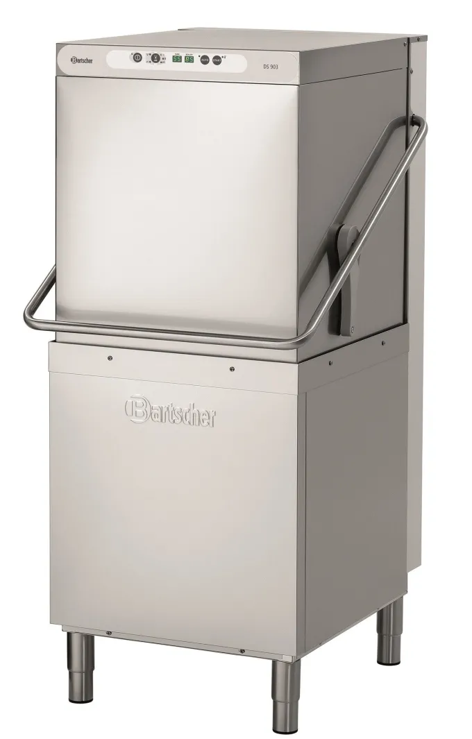 Lave vaisselle à capot professionnel panier 500X500 mm - 4 Programmes - Bartscher