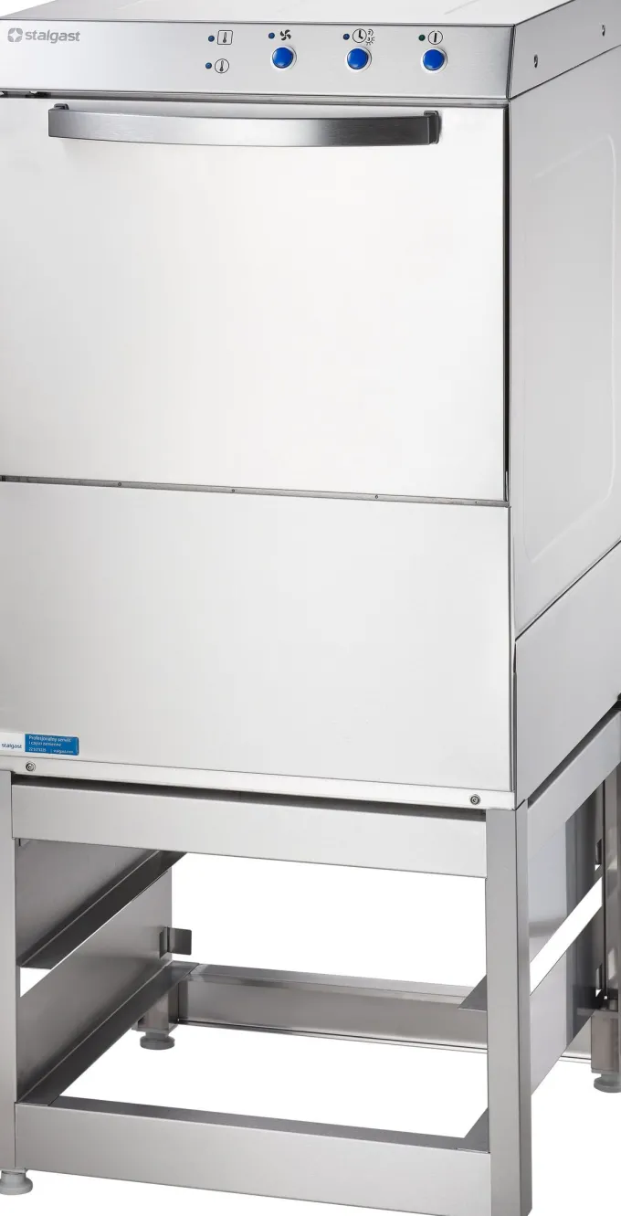 Lave Vaisselle Universel Inox avec Base et Doseur Détergent Panier 50 x 50 cm - Stalgast