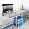 Lave-vaisselle 40x40 - commande électronique 470x470x(H)710 mm - Hendi