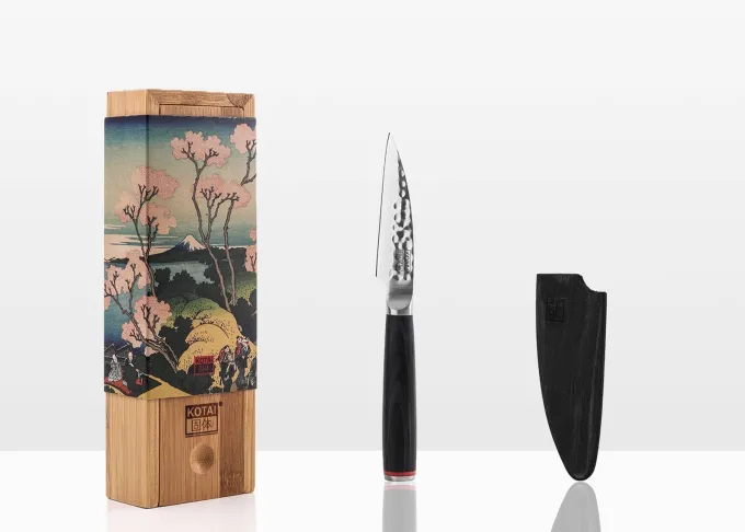 Le Set Asiatique Pro : 3 Couteaux, Planche à Découper, Fusil et Set d'Aiguisage - Kotai