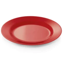 Lot de 12 Assiettes en Mélamine rouge Ø 230 mm - Was Germany