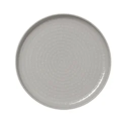 Lot de 6 assiettes en Porcelaine Graphite H 30 mm Ø 190 mm - Was Germany