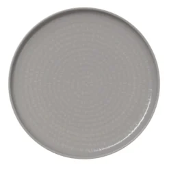 Lot de 6 assiettes en Porcelaine Graphite H 30 mm Ø 270 mm - Was Germany