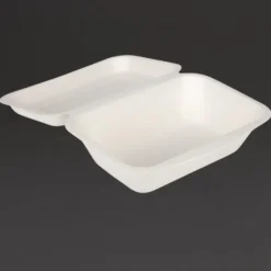 Lot de 250 barquettes à Charnière en Bagasse Compostable - Fiesta Green - DW248