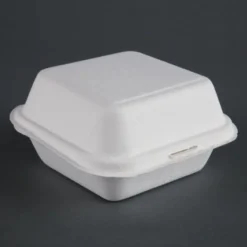Lot de 500 boîtes à Hamburger Compostable en Bagasse - Fiesta Green - DW247
