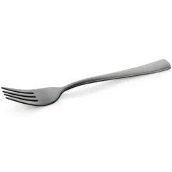 Lot de 12 Fourchettes à dîner Hambourg Fresh en Acier Chrome noir L 195 mm - Was Germany