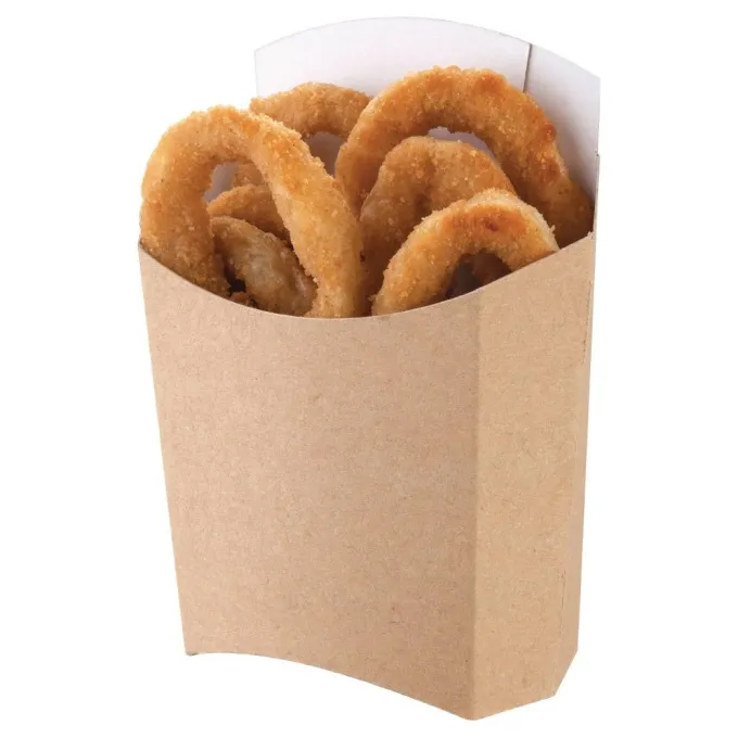 Lot de 1000 Grand Etui à Frites Kraft Compostable - Colpac