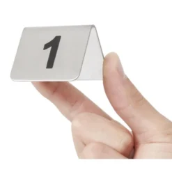 Lot de numéros de table en inox Olympia de 1 à 10