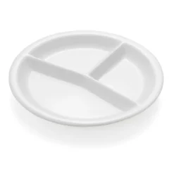 Lot de 3 Plateaux à compartiments en Porcelaine H 30 mm Ø 260 mm - Was Germany