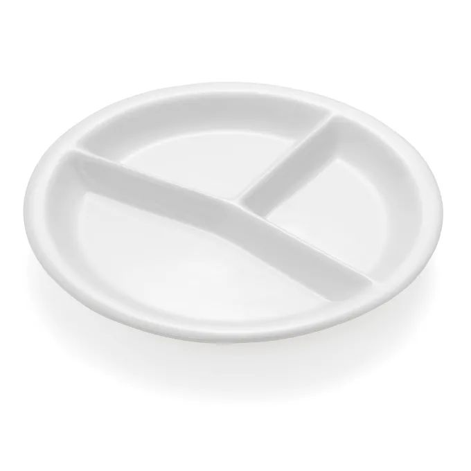 Lot de 3 Plateaux à compartiments en Porcelaine H 30 mm Ø 260 mm - Was Germany