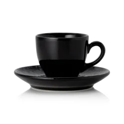 Lot de 6 tasses à espresso et soucoupes en Porcelaine 0,09 L nuit H 75 mm - Was Germany