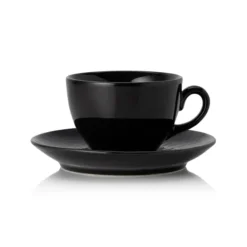 Lot de 6 tasses et soucoupes en Porcelaine 0,22 L nuit H 85 mm - Was Germany