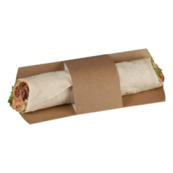 Lot de 1000 étuis à Tortilla Kraft Compostable 225 mm - Colpac