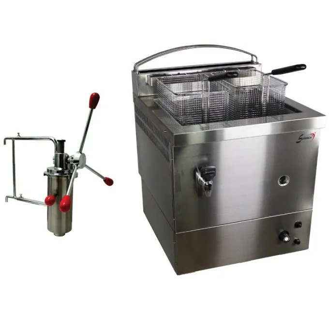 Machine a Churros à Gaz - 10L + Doseur à Chichis - Sofraca