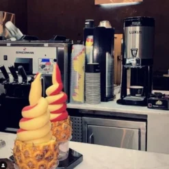 Machine à Glace Italienne et Frozen Yogurts sur Sol - 2 Parfums + Panachage - 40 kg/h - Spaceman