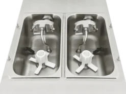 Machine à Glace Italienne sur Roulettes - 2 Parfums + Panachage - 45 L/h - Spaceman