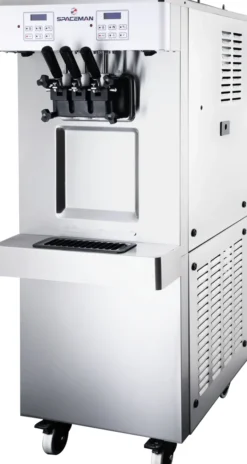 Machine à Glace Italienne sur Roulettes - 2 Parfums + Panachage - 45 L/h - Spaceman