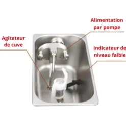 Machine à Glace Italienne sur Roulettes - 2 Parfums + Panachage - 45 L/h - Spaceman