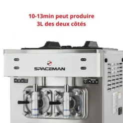Machine à Granité & Milkshake sur Comptoir 2 Parfums 2 Cuves de 12 Litres - Spaceman