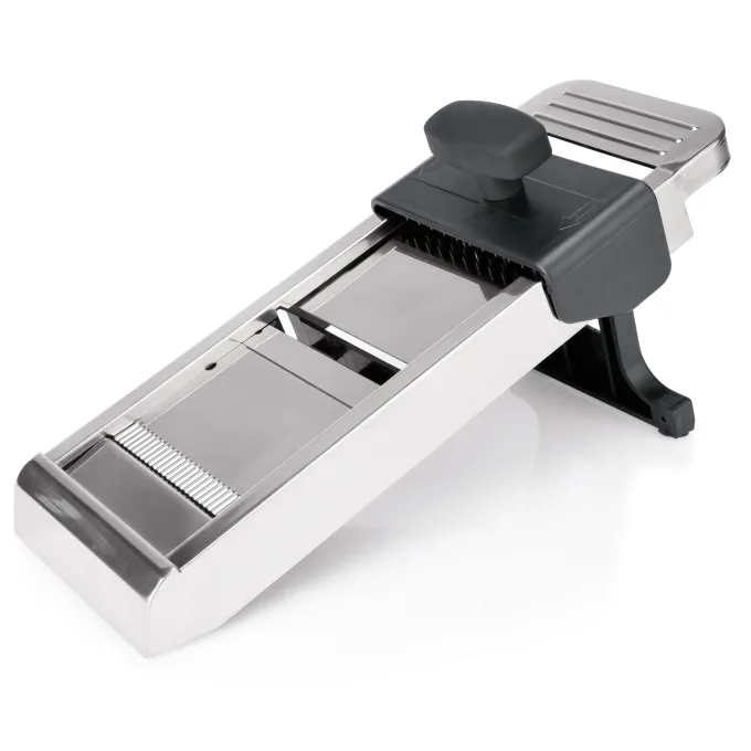 Mandoline Inox - 3 Inserts Julienne - Lame Ondulée - Was Germany